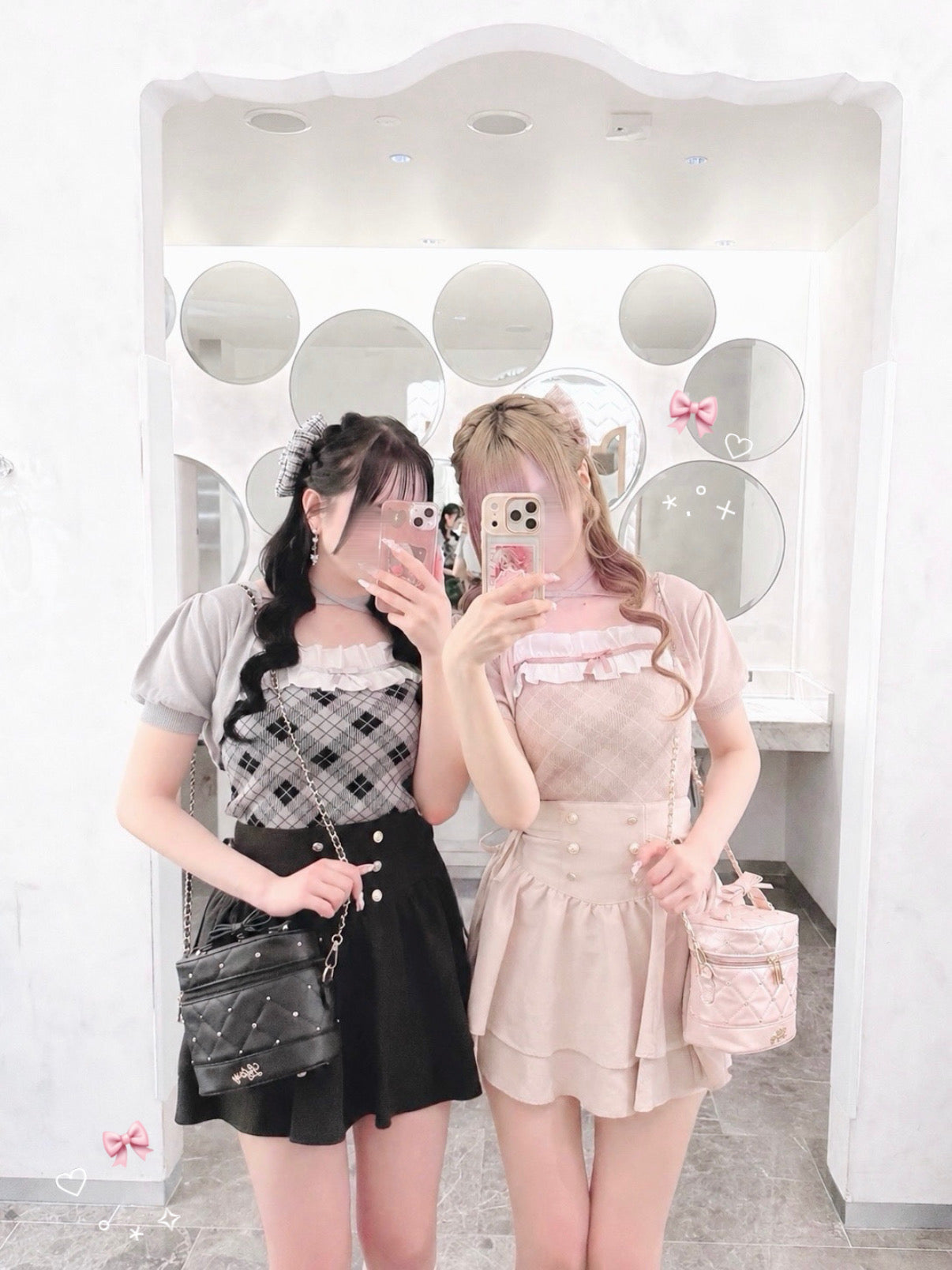 《LAFARY closet》ビジューキルティングバニティバッグ