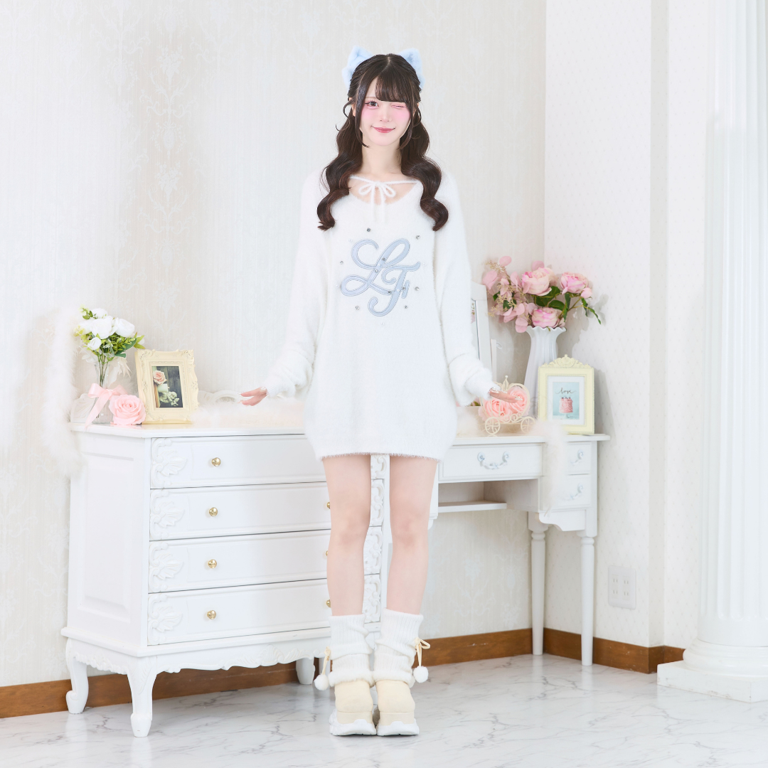 ホワイト×ブルー:163cm