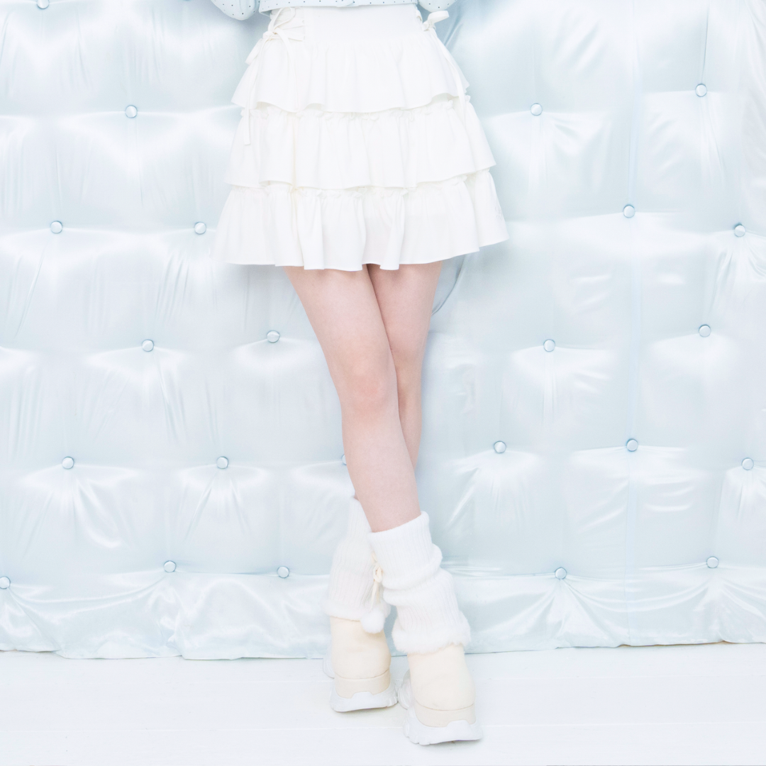 《LAFARY closet》ルーズニット厚底ブーツ