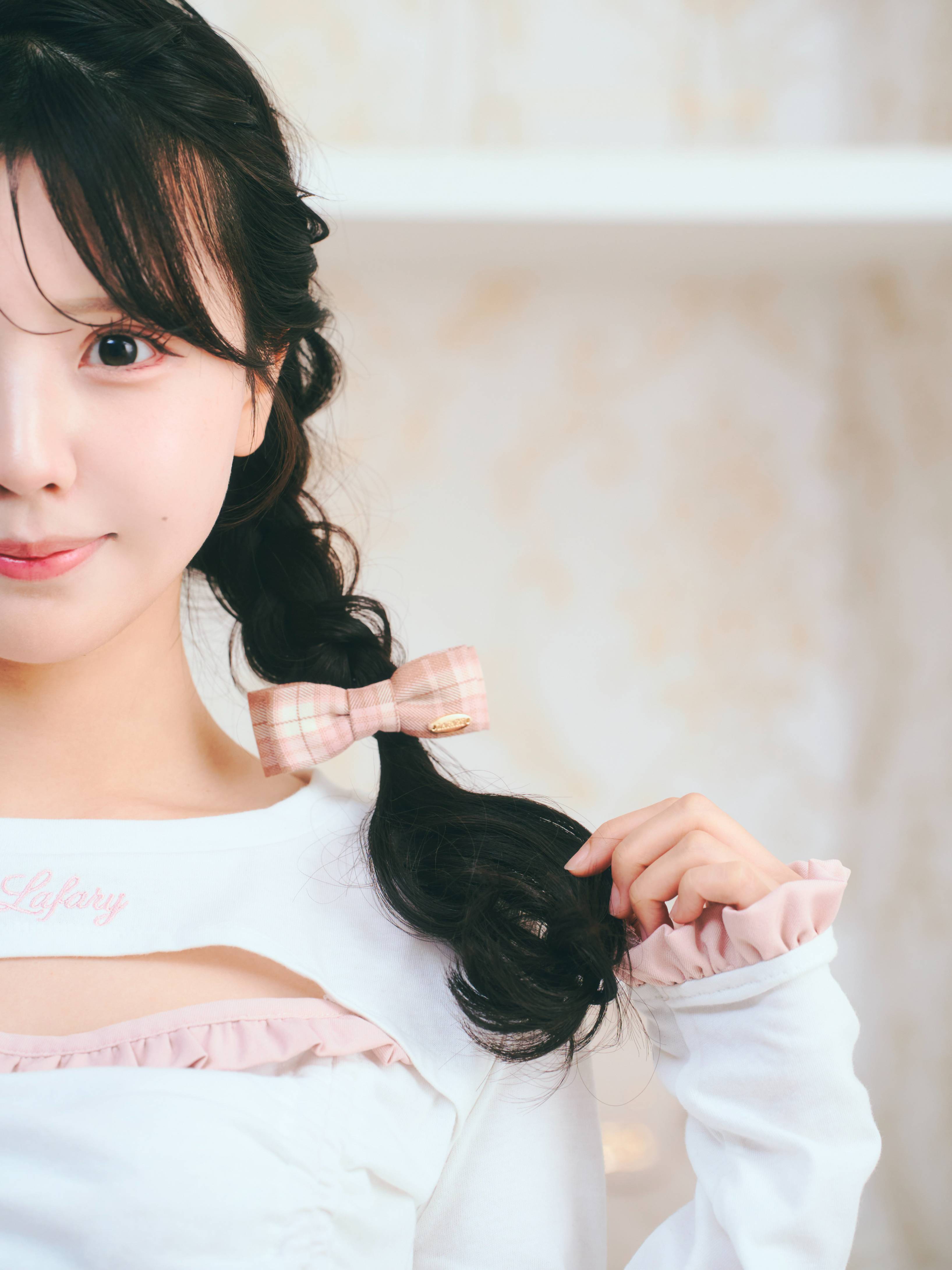 《LAFARY》チェックリボン