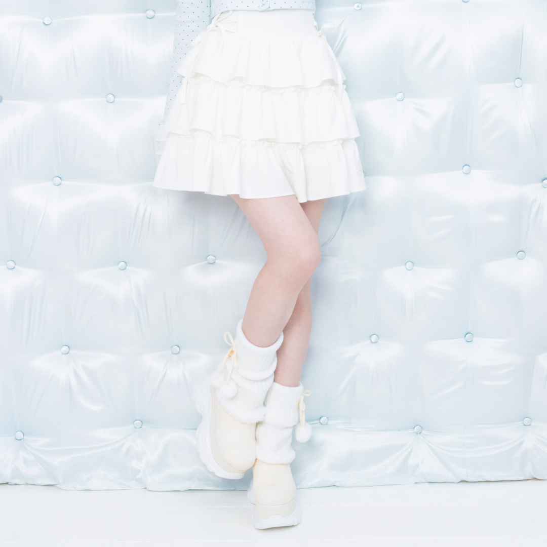 《LAFARY closet》ルーズニット厚底ブーツ