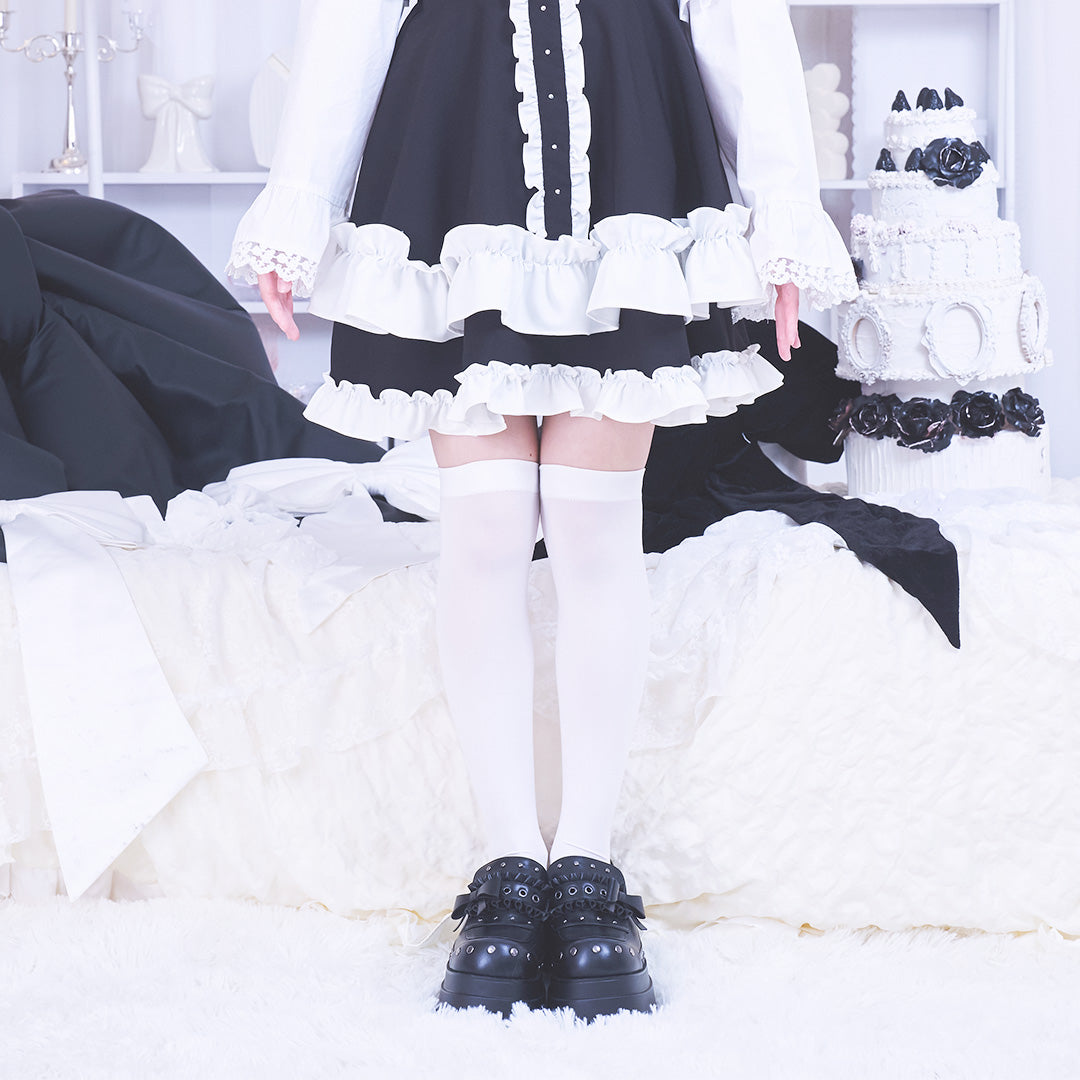 《mine》60デニールソックス[オーバーニー]