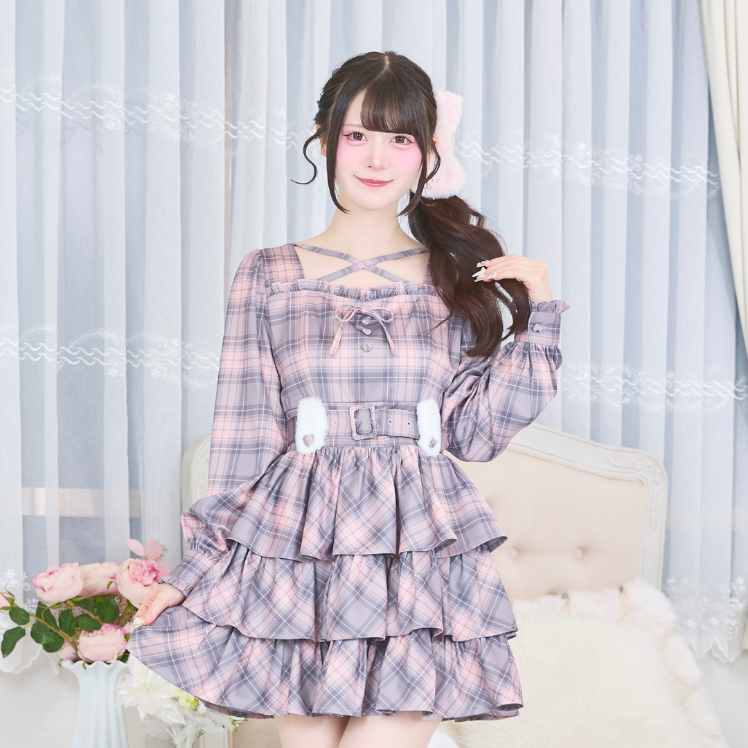 《LAFARY closet》ファーリボンバンスクリップ