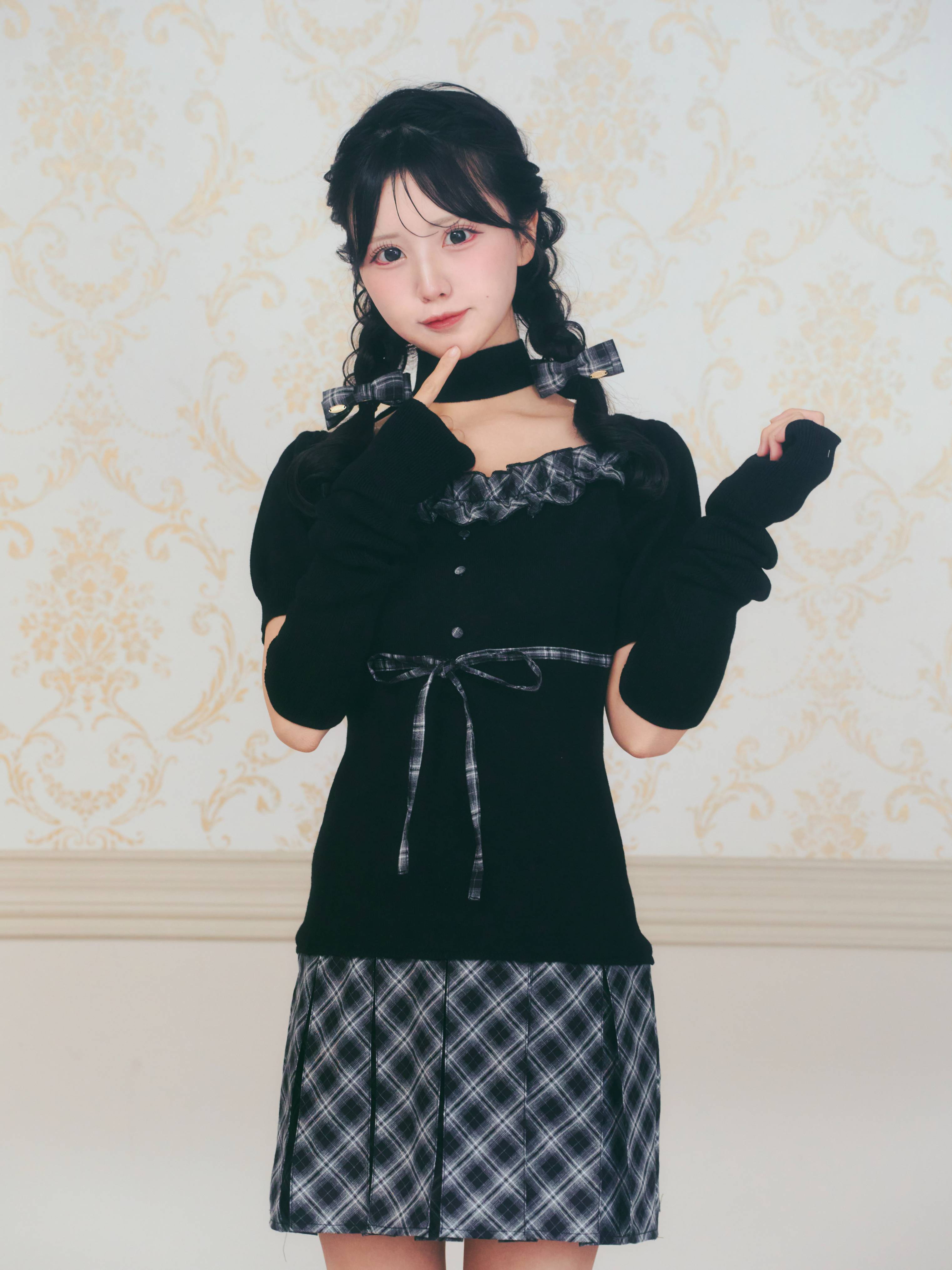 《LAFARY》ドッキングニットワンピース