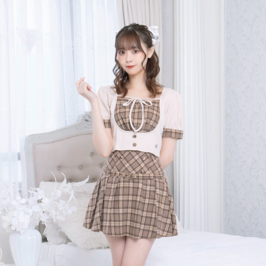 LAFARY closet》チェックレイヤードリブトップス- LAFARY ONLINE
