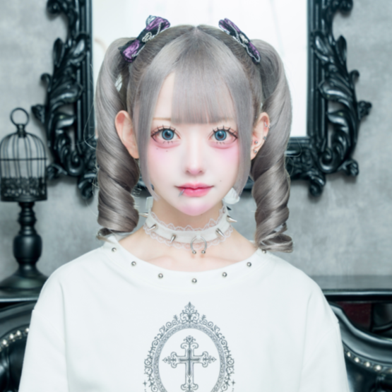 《mine》レースゴシックリボン