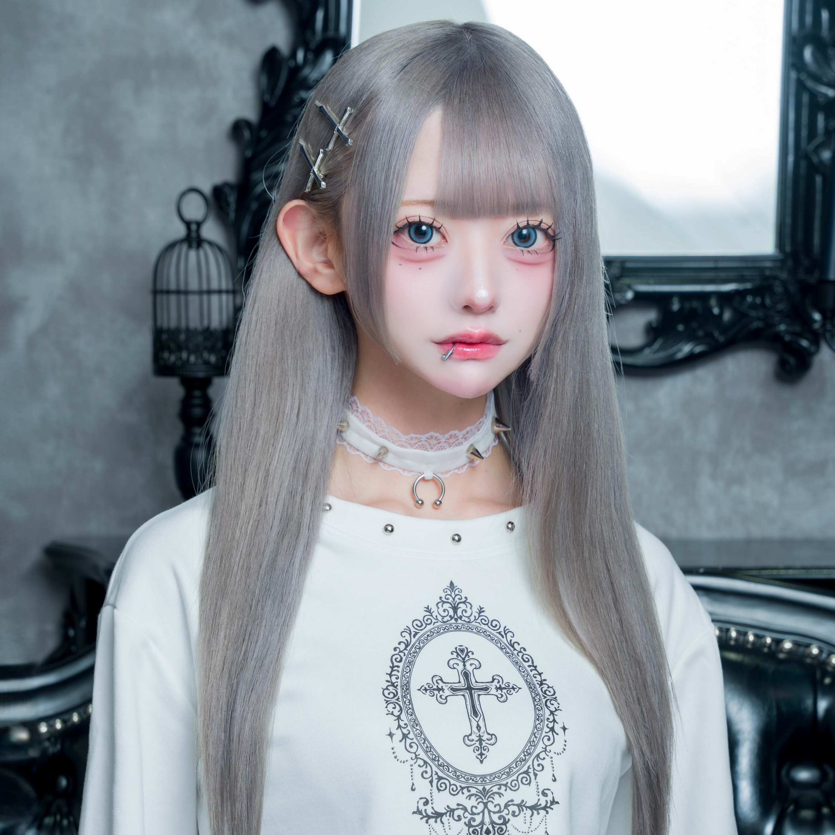 《mine》クロスシルバーピン