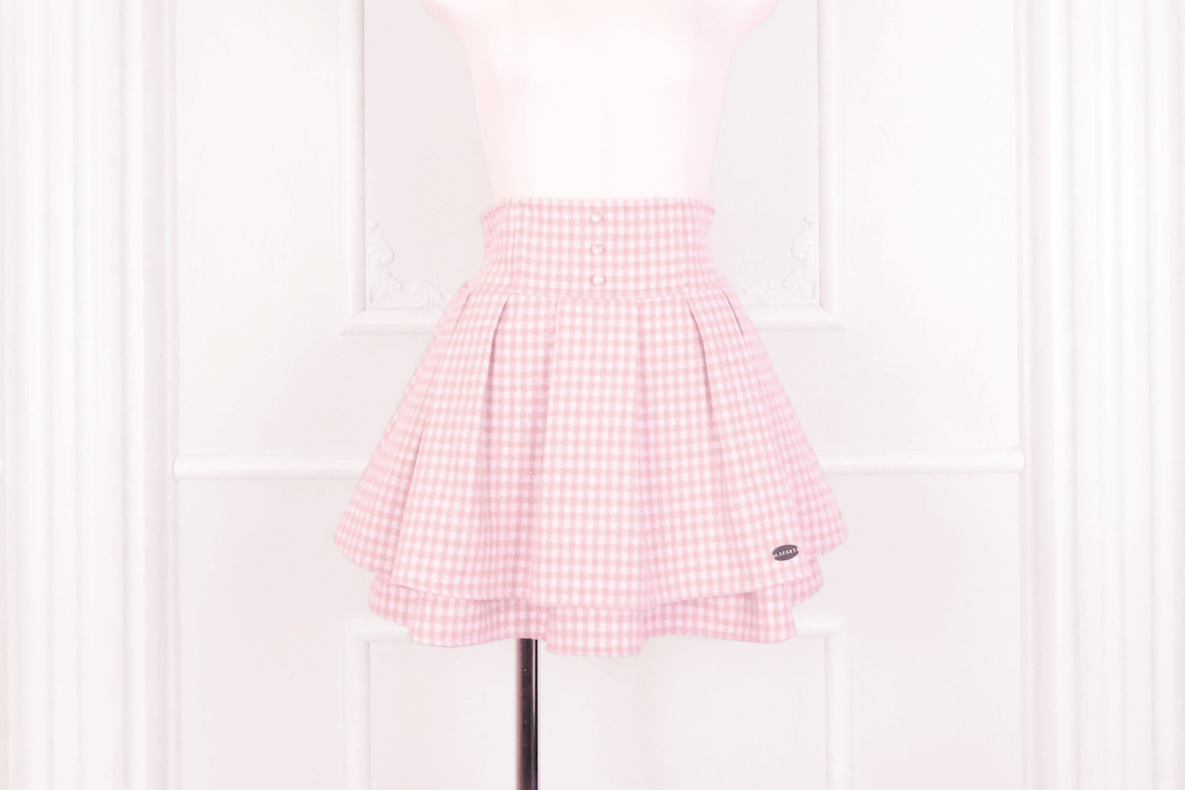 LAFARY closet》ギンガムツイードスカパン- LAFARY ONLINE