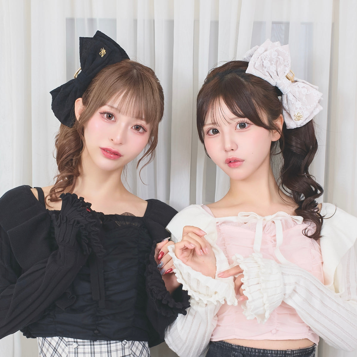 《LAFARY closet》レースリボンバンスクリップ