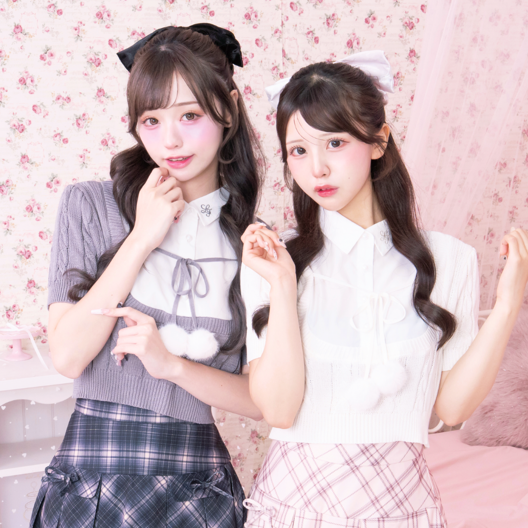 《LAFARY closet》シャツレイヤードニット