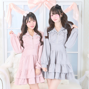 《LAFARY closet》スエードパーカーワンピ 1