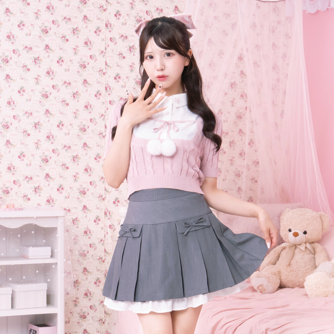 《LAFARY closet》プリーツフリルスカパン