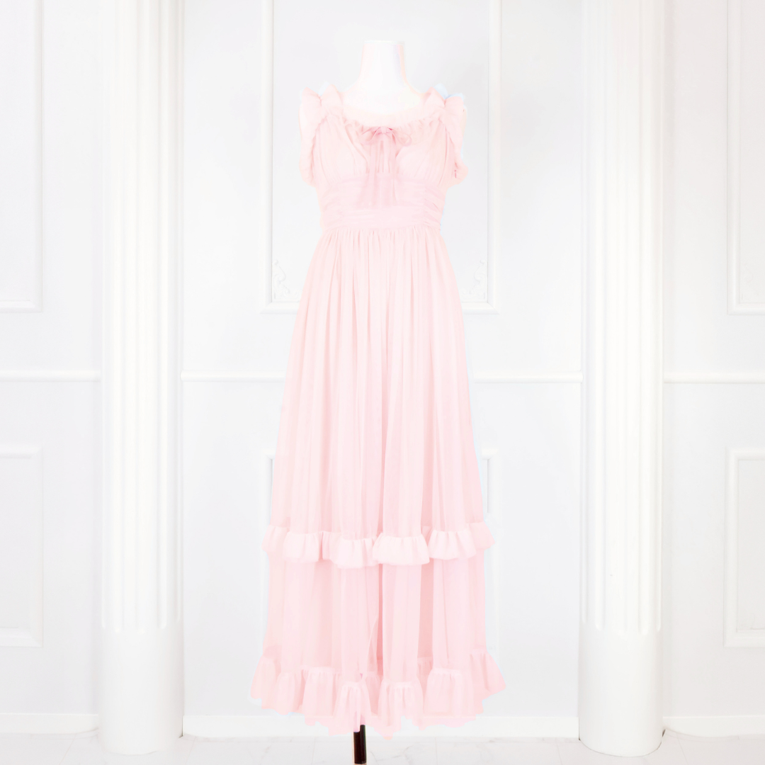 《LAFARY closet》チュールフリルロングワンピース
