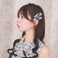 《LAFARY closet》ハートロゴチェックヘアピン