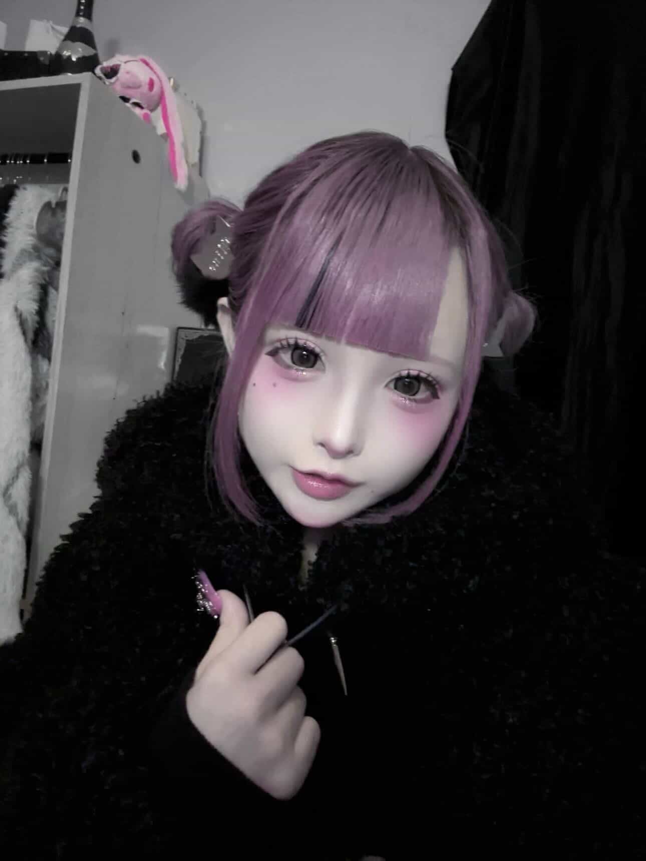 《mine》ポンポン猫ヘアゴム