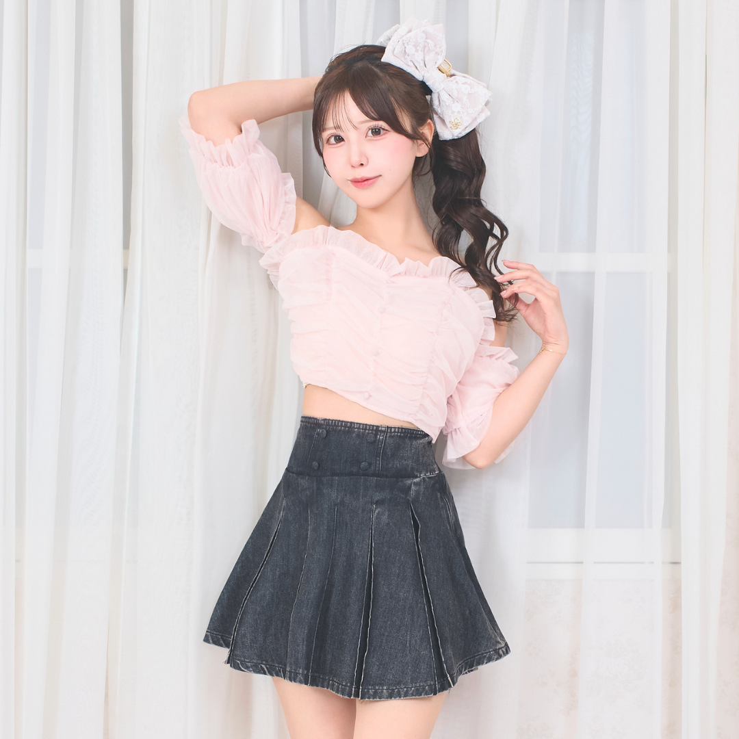 ブラックデニム:154cm