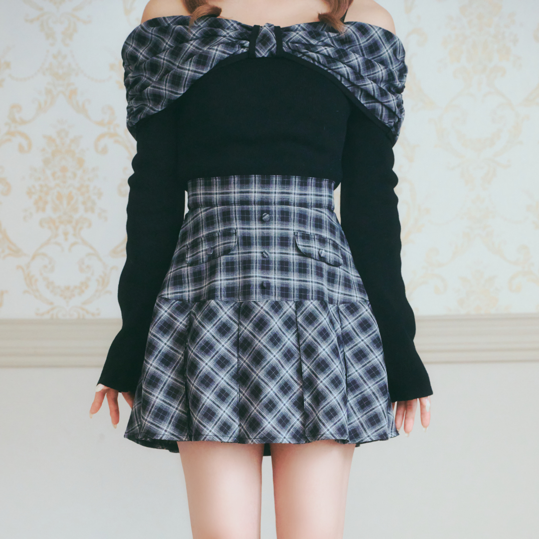 LAFARY》フラップチェックプリーツスカート- LAFARY ONLINE