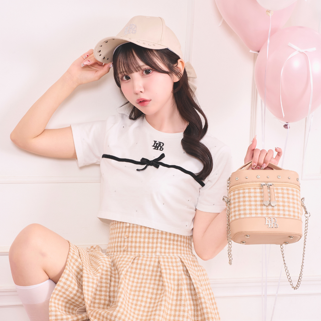 LAFARY closet》ギンガム合皮バニティバッグ- LAFARY ONLINE