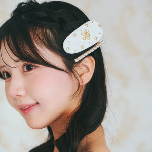 《LAFARY》合皮ロゴヘアピン 2