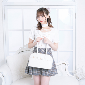 《LAFARY closet》ロゴエンボスボストン 2