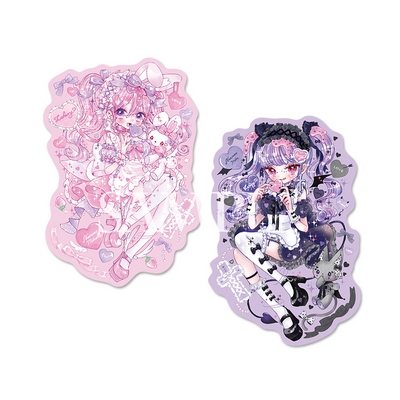 《なつめみく×Lafary》ラメ入りダイカットポストカード
