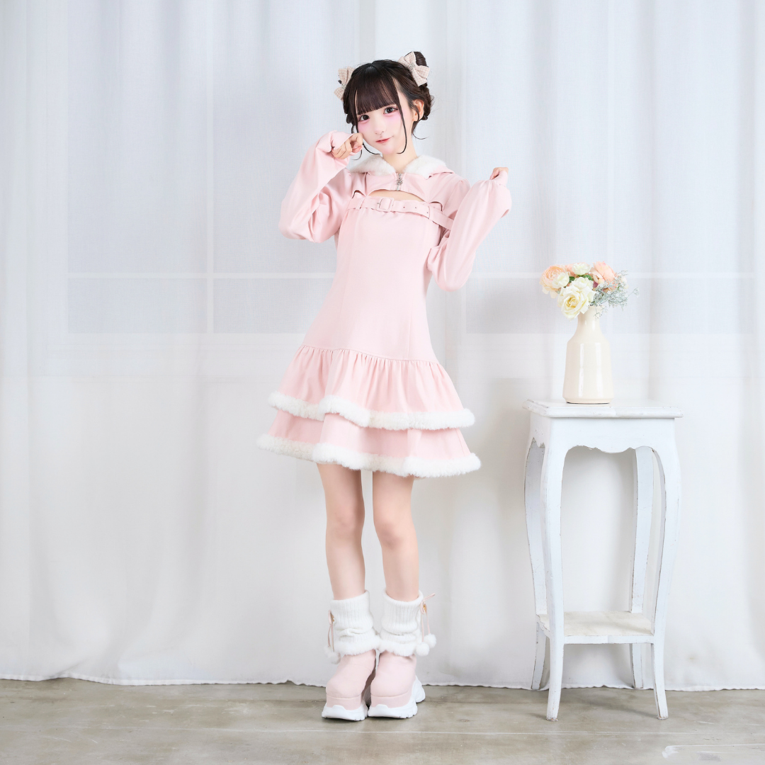 《LAFARY closet》ルーズニット厚底ブーツ