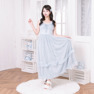 《LAFARY closet》チュールフリルロングワンピース 2