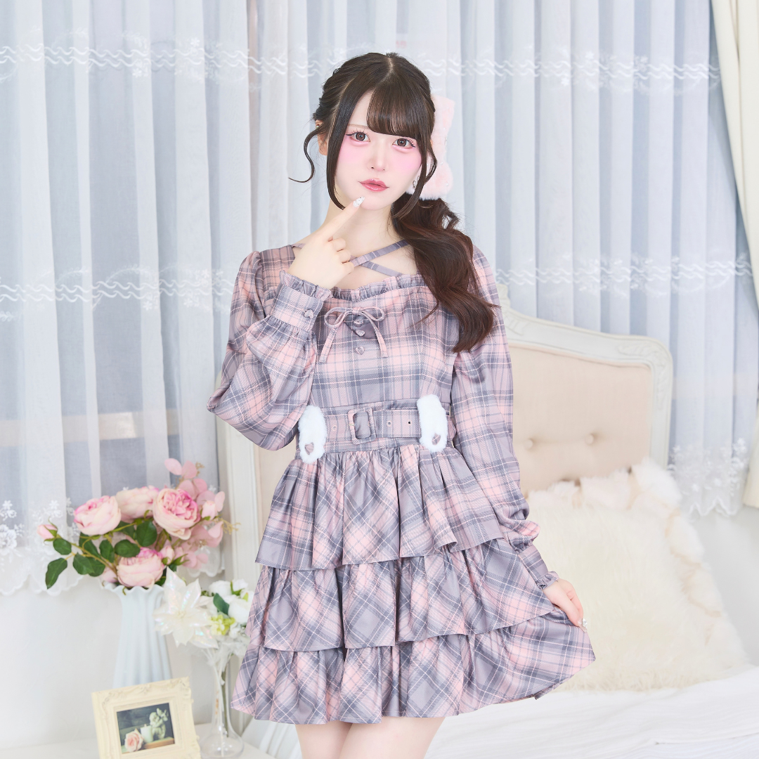 《LAFARY closet》ファーリボンバンスクリップ