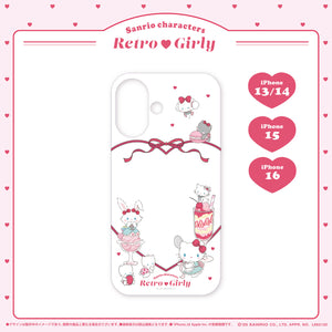 《LAFARYオリジナル》レトロガーリー スマホケース 1