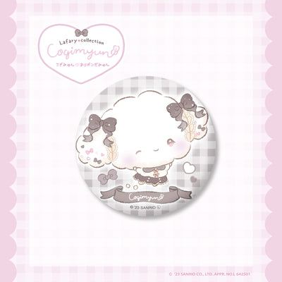 《Lafaryオリジナル》こぎみゅん♡おリボンだみゅんシリーズ♡缶バッジ　ほほえみブラック