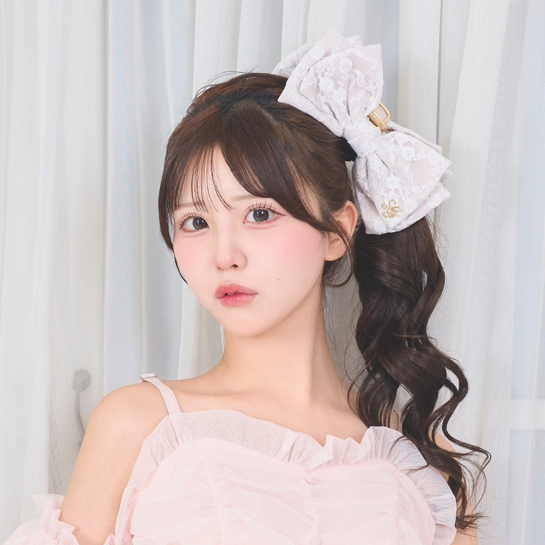 《LAFARY closet》レースリボンバンスクリップ