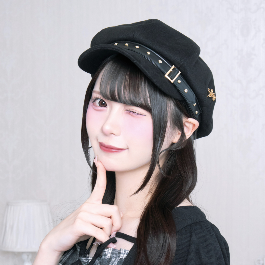 LAFARY closet》ビジュースタッズキャスケット- LAFARY ONLINE