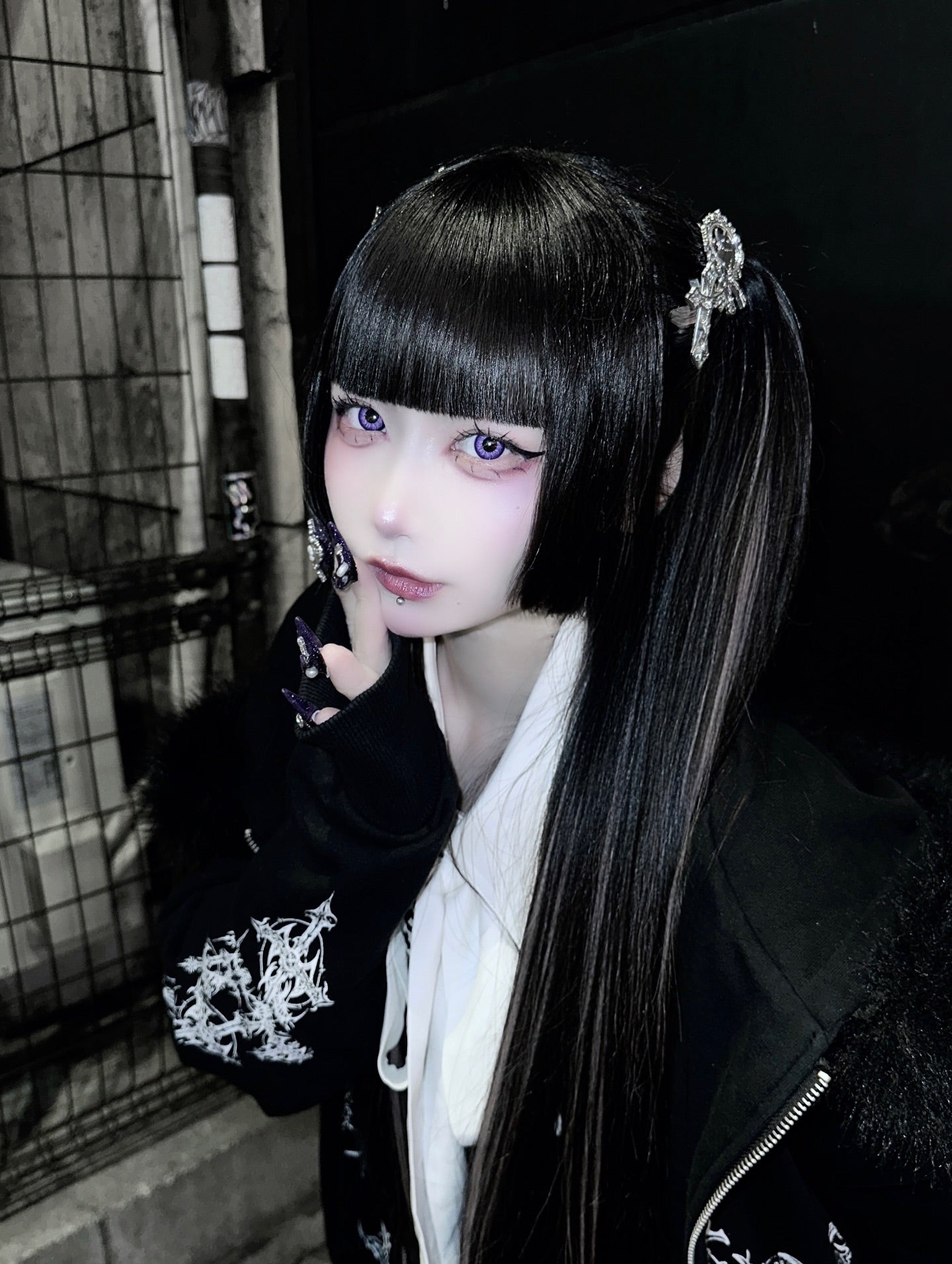 《mine》キャットシルバークリップ