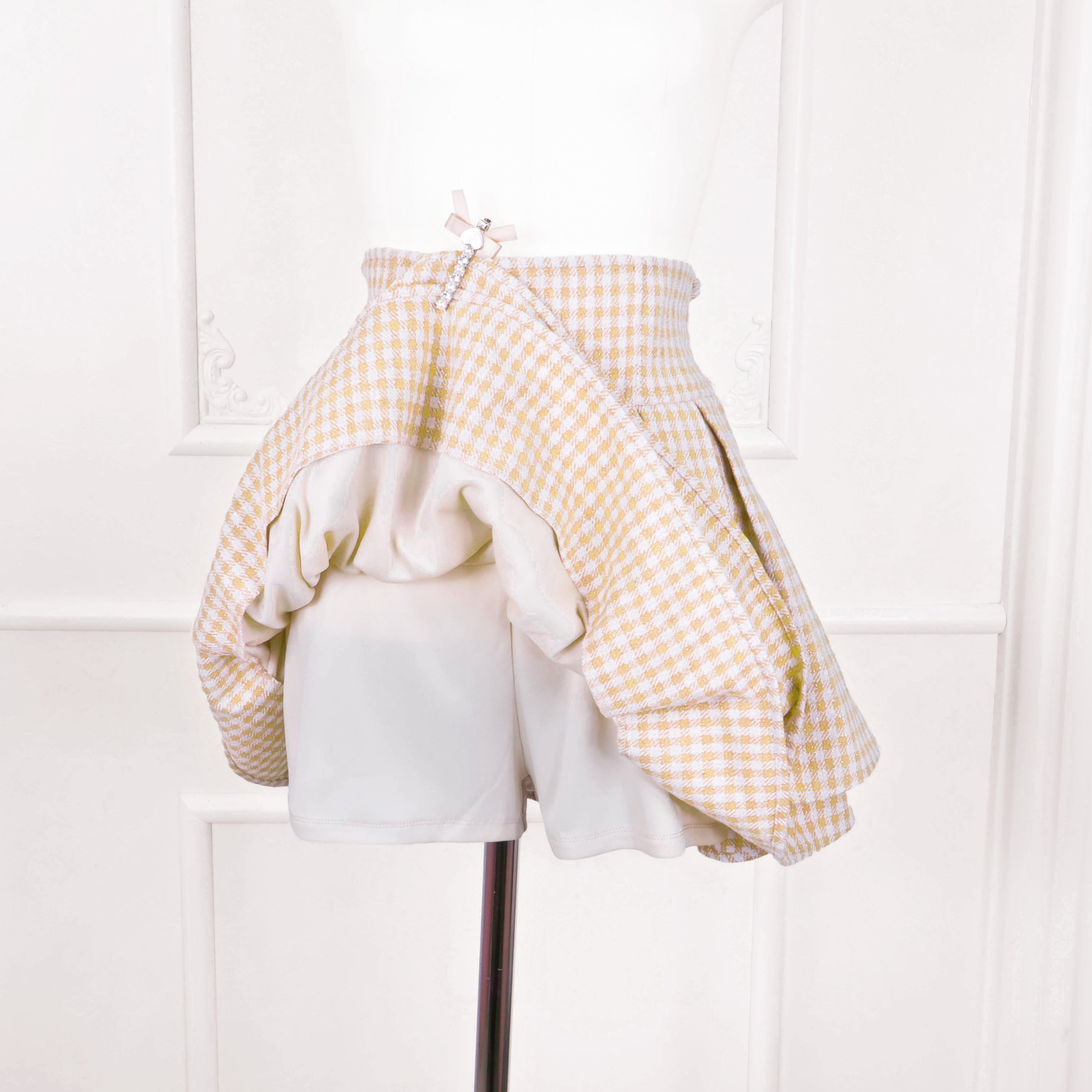 LAFARY closet》ギンガムツイードスカパン- LAFARY ONLINE