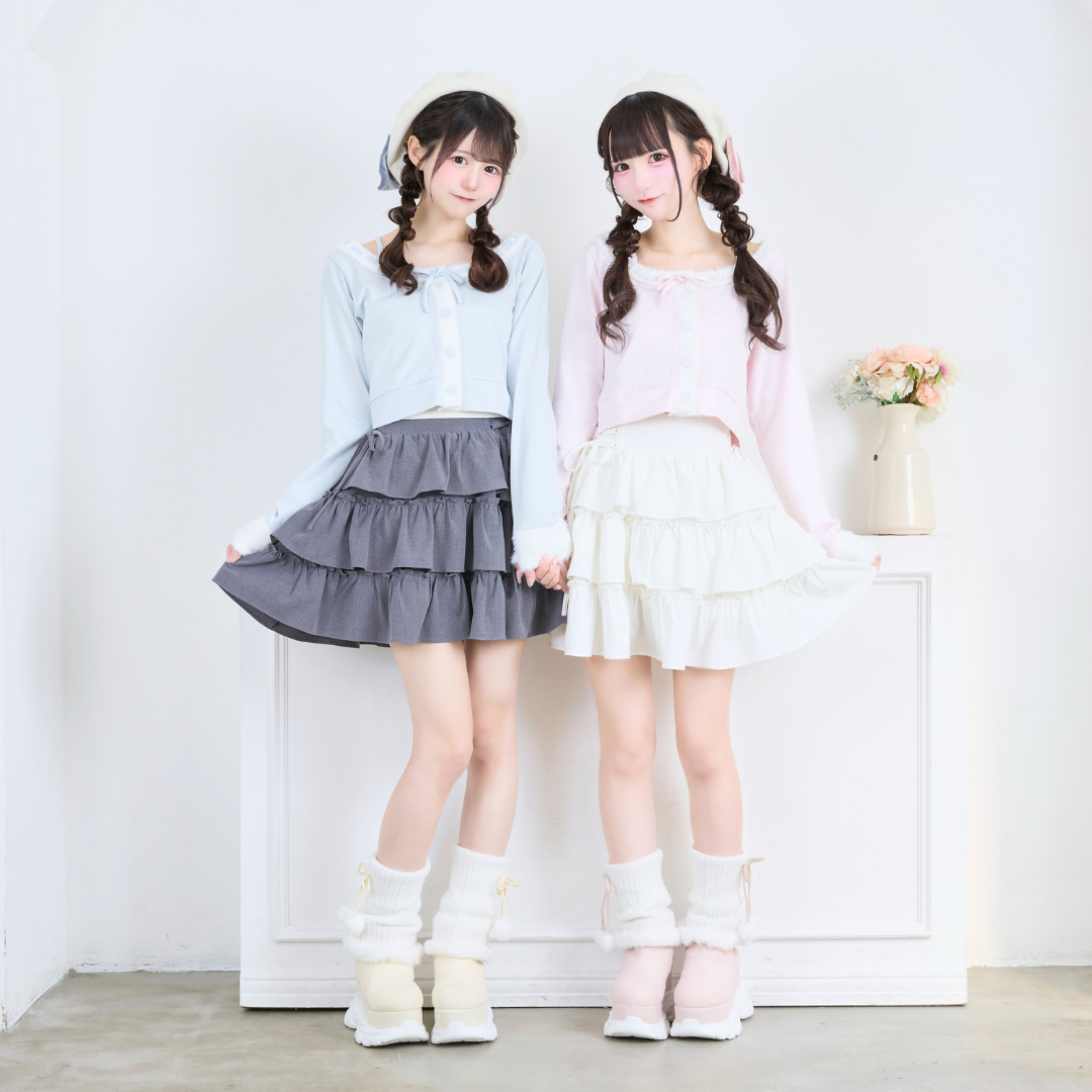 《LAFARY closet》ルーズニット厚底ブーツ