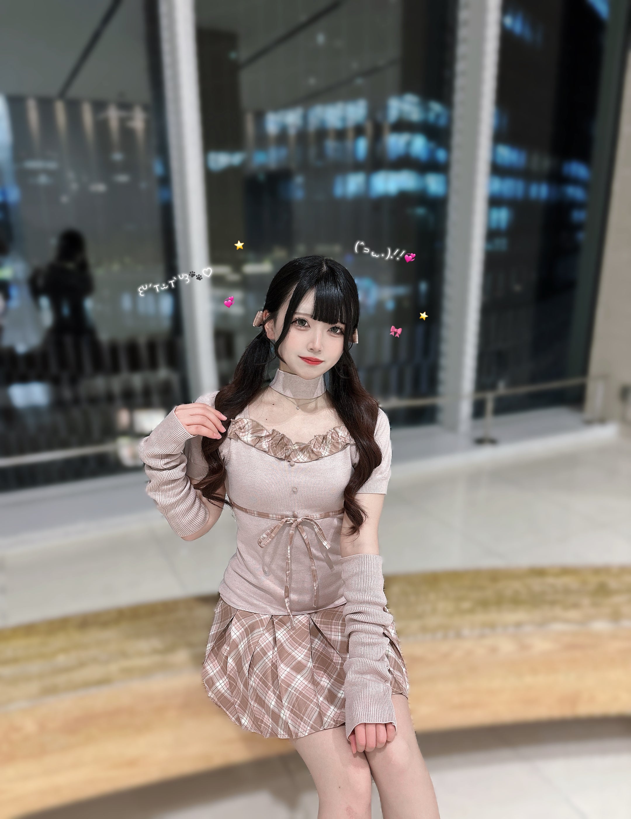 《LAFARY》ドッキングニットワンピース