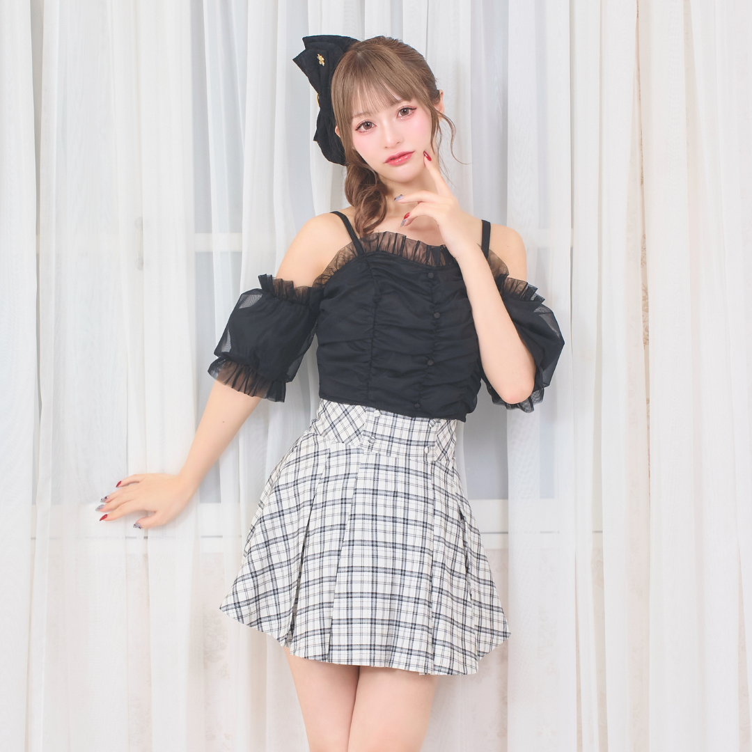 ホワイトチェック:156cm