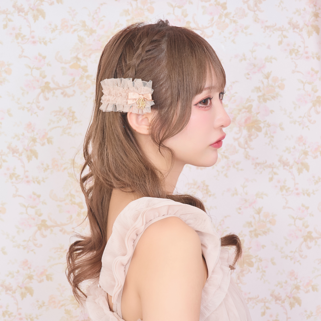 《LAFARY closet》チュールフリルヘアクリップ