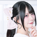 《LAFARY closet》コットンレースリボンバンスクリップ