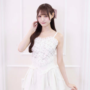 《LAFARY》パッド付き花柄キャミソール 2