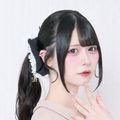 《LAFARY closet》コットンレースロゴシュシュ