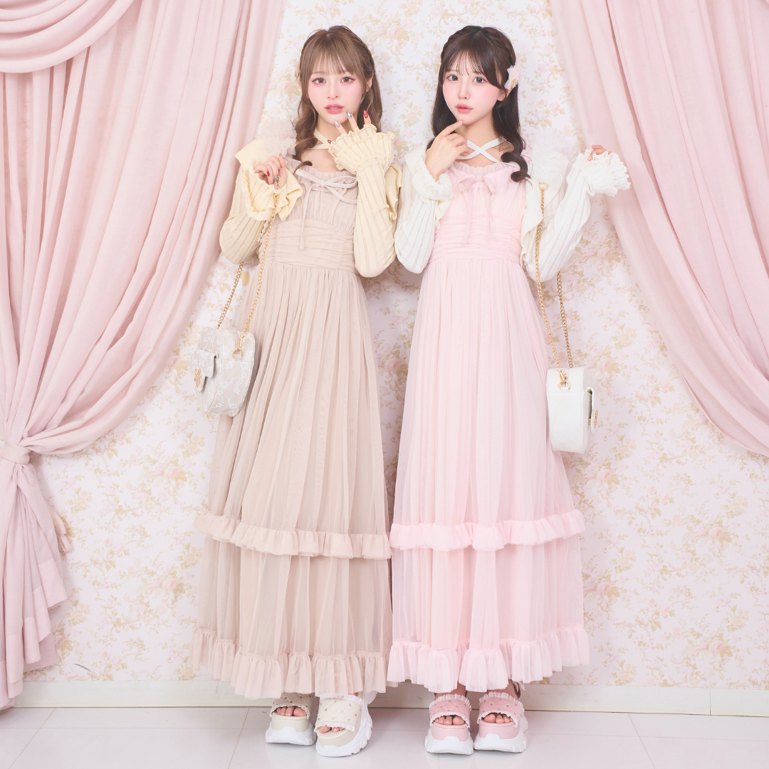 《LAFARY closet》チュールレースハートバッグ