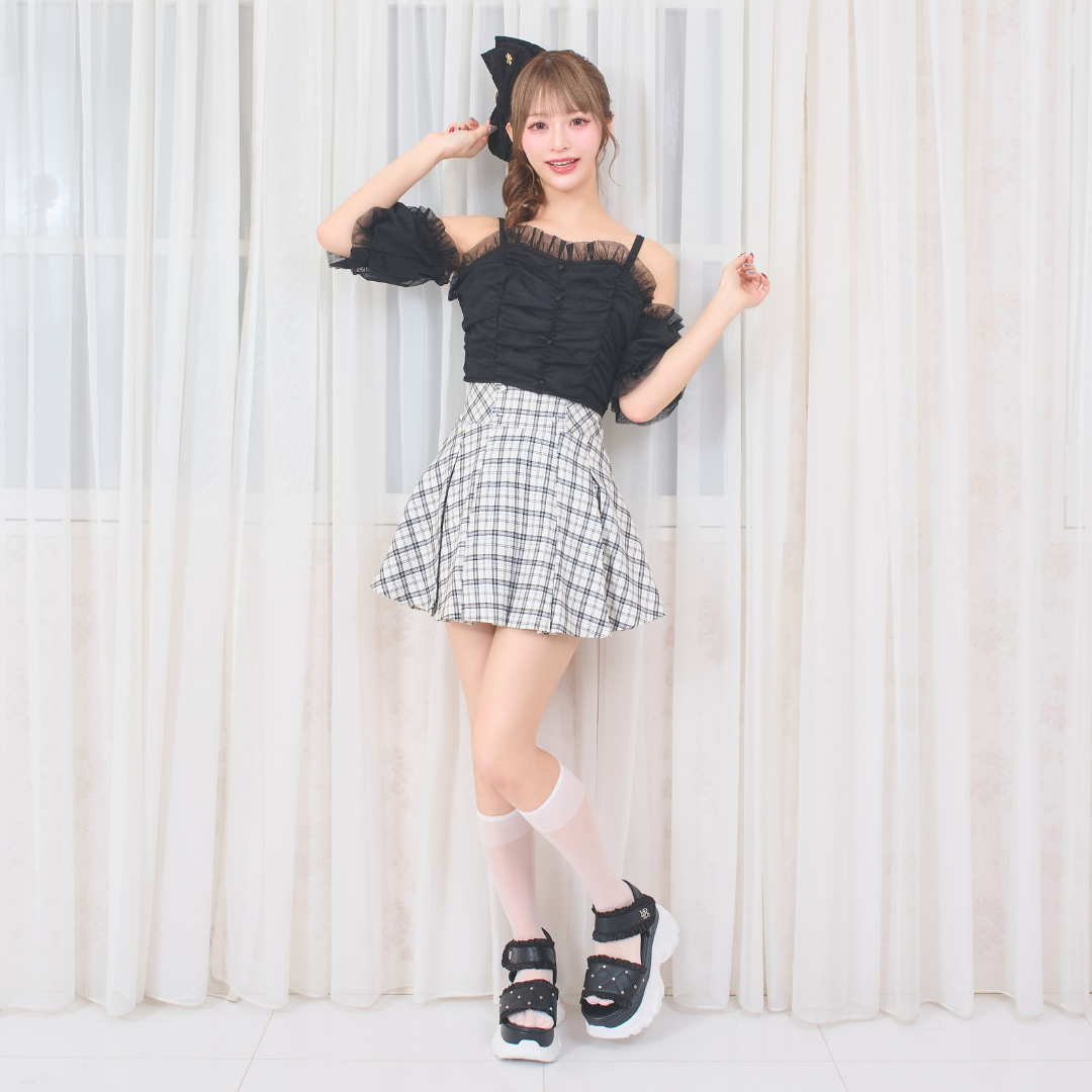 ホワイトチェック:156cm