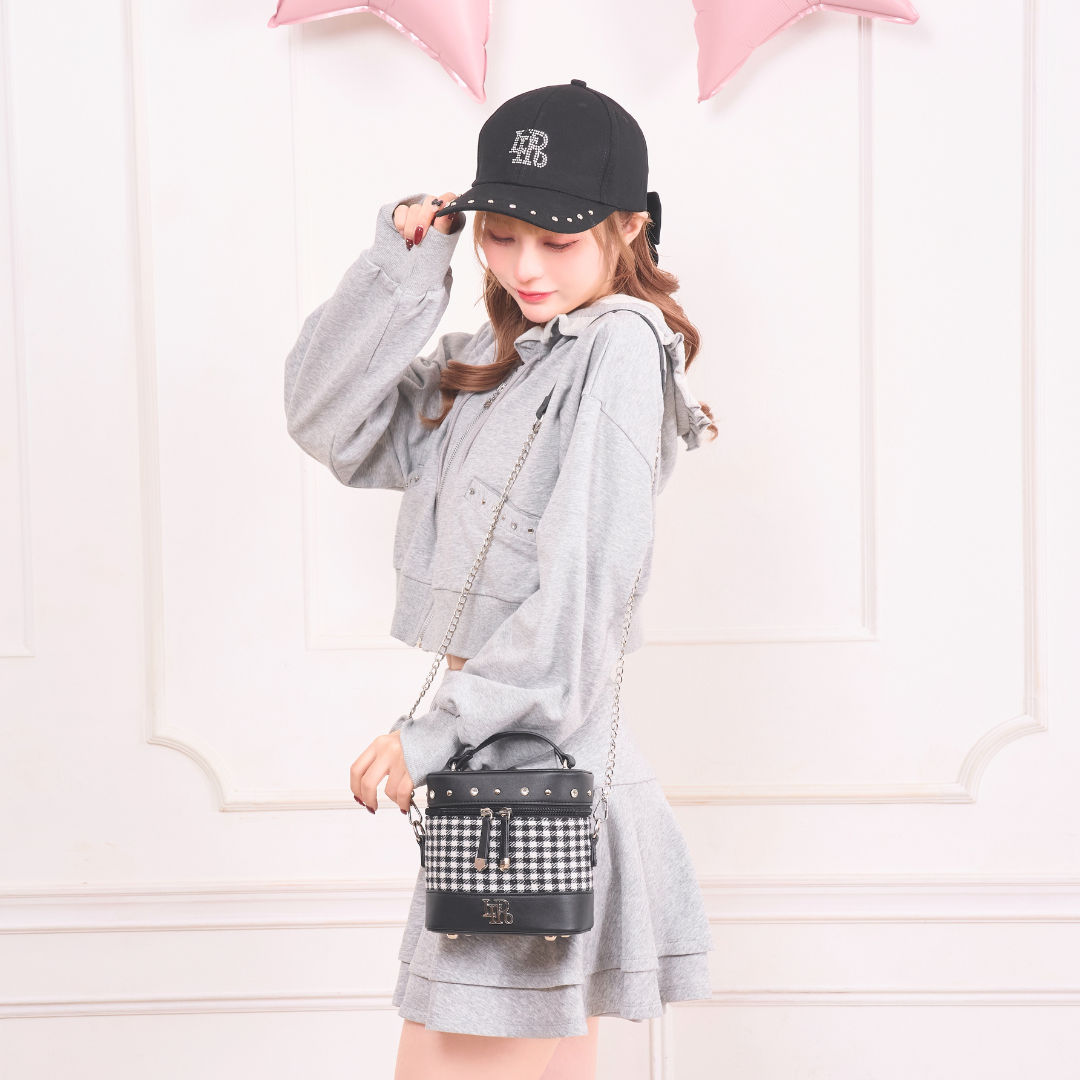 LAFARY closet》ギンガム合皮バニティバッグ- LAFARY ONLINE