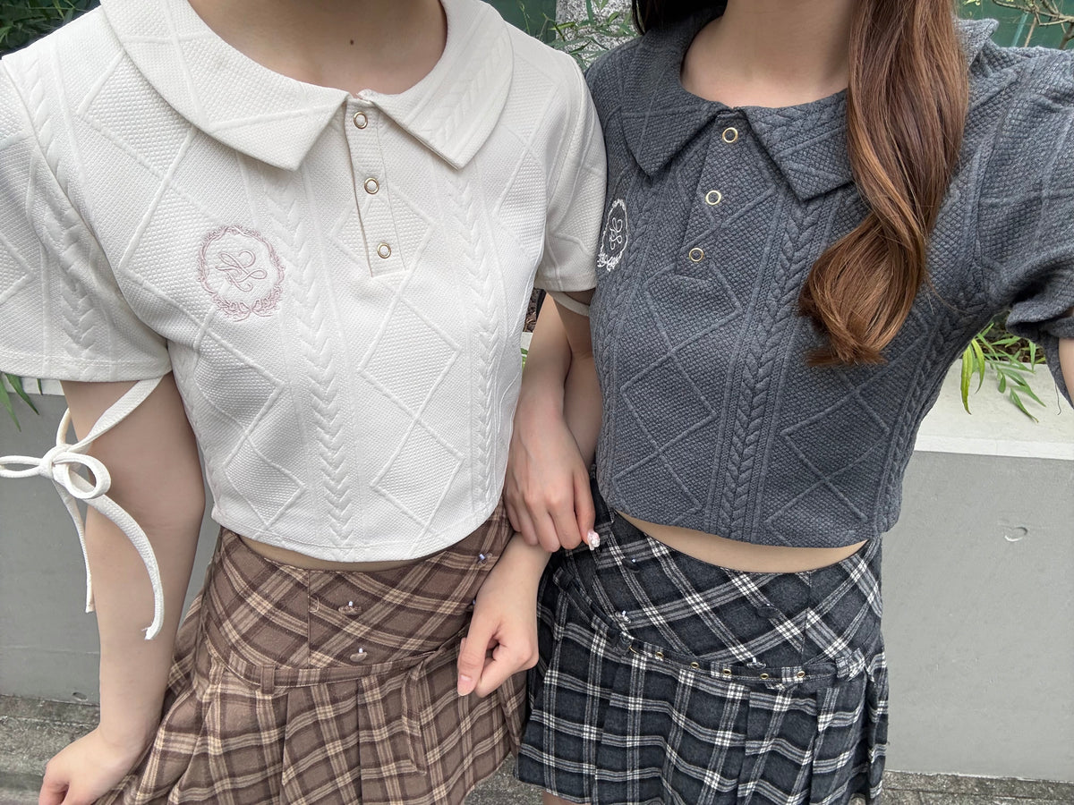 《LAFARY closet》エンブレムポロトップス