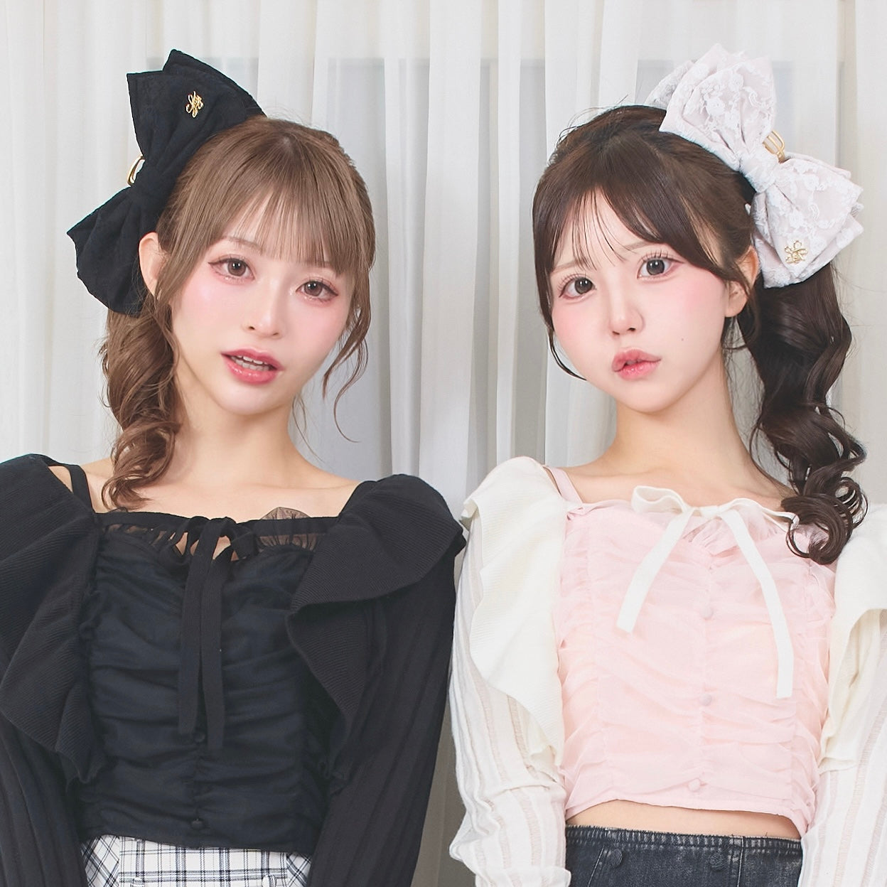 《LAFARY closet》レースリボンバンスクリップ
