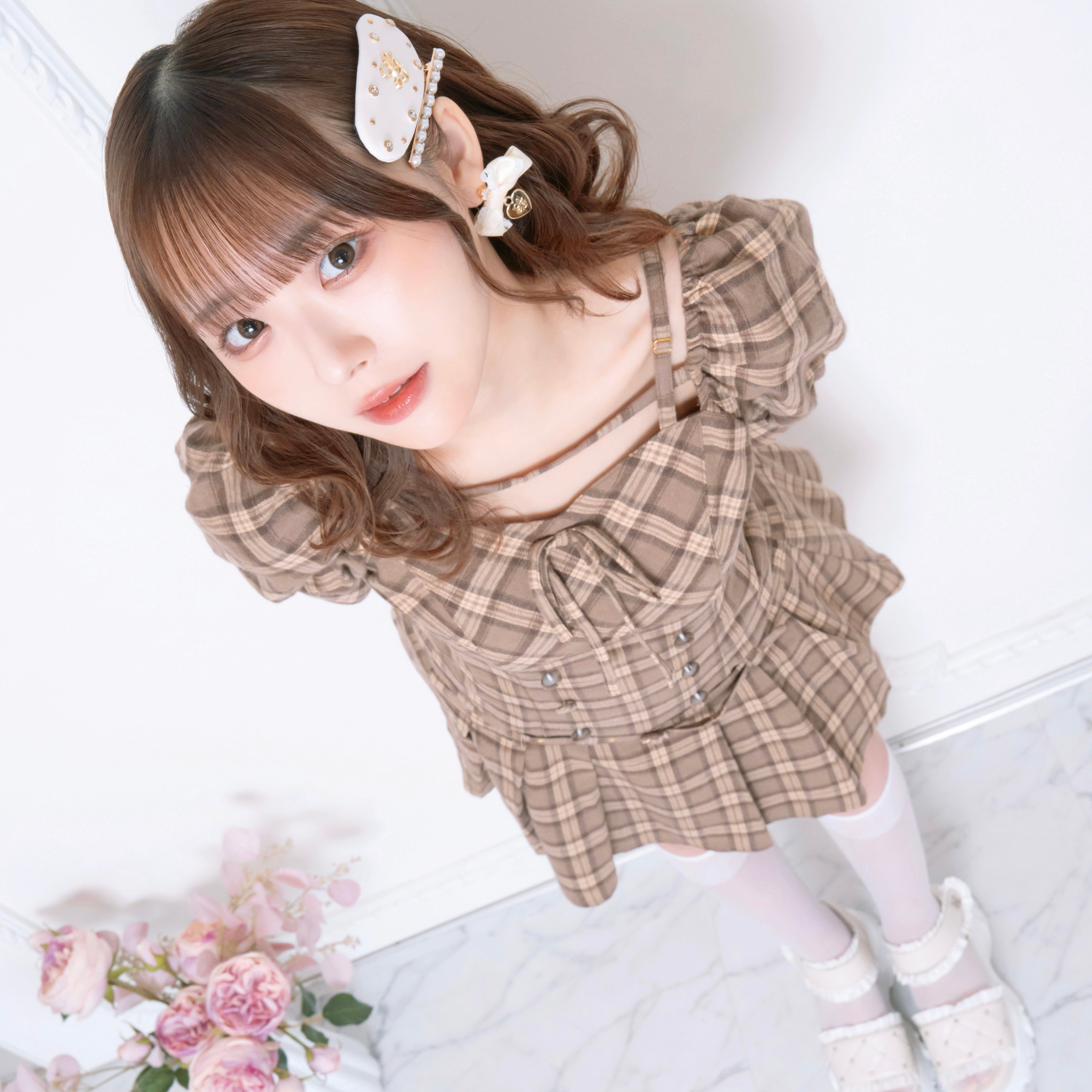 ブラウンチェック:161cm