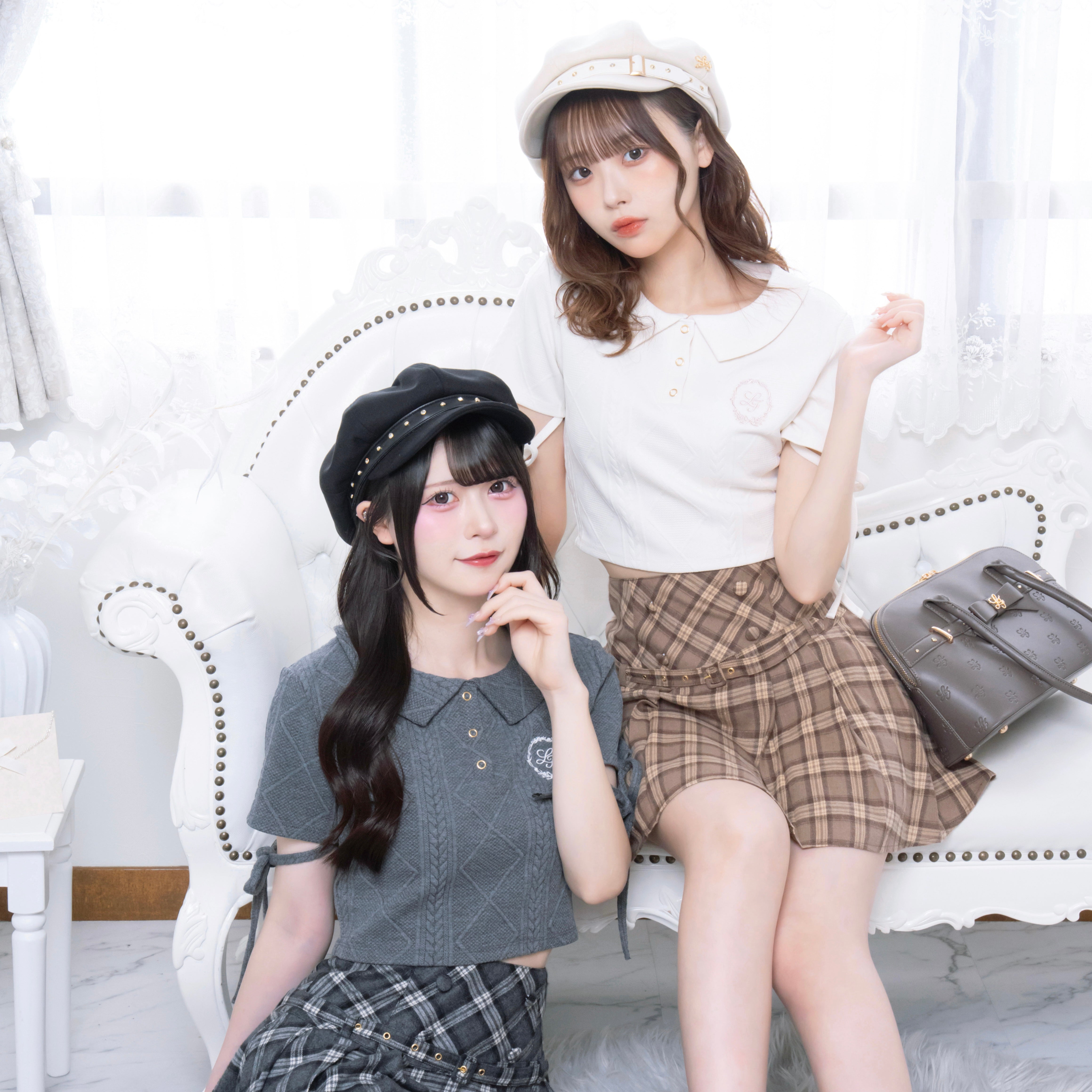 チャコールグレー:163cm/アイボリー:161cm