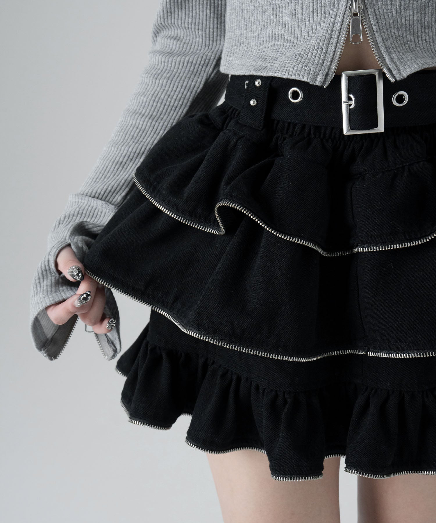 LAZY SLAY】ジッパーフリルスカート- LAFARY ONLINE