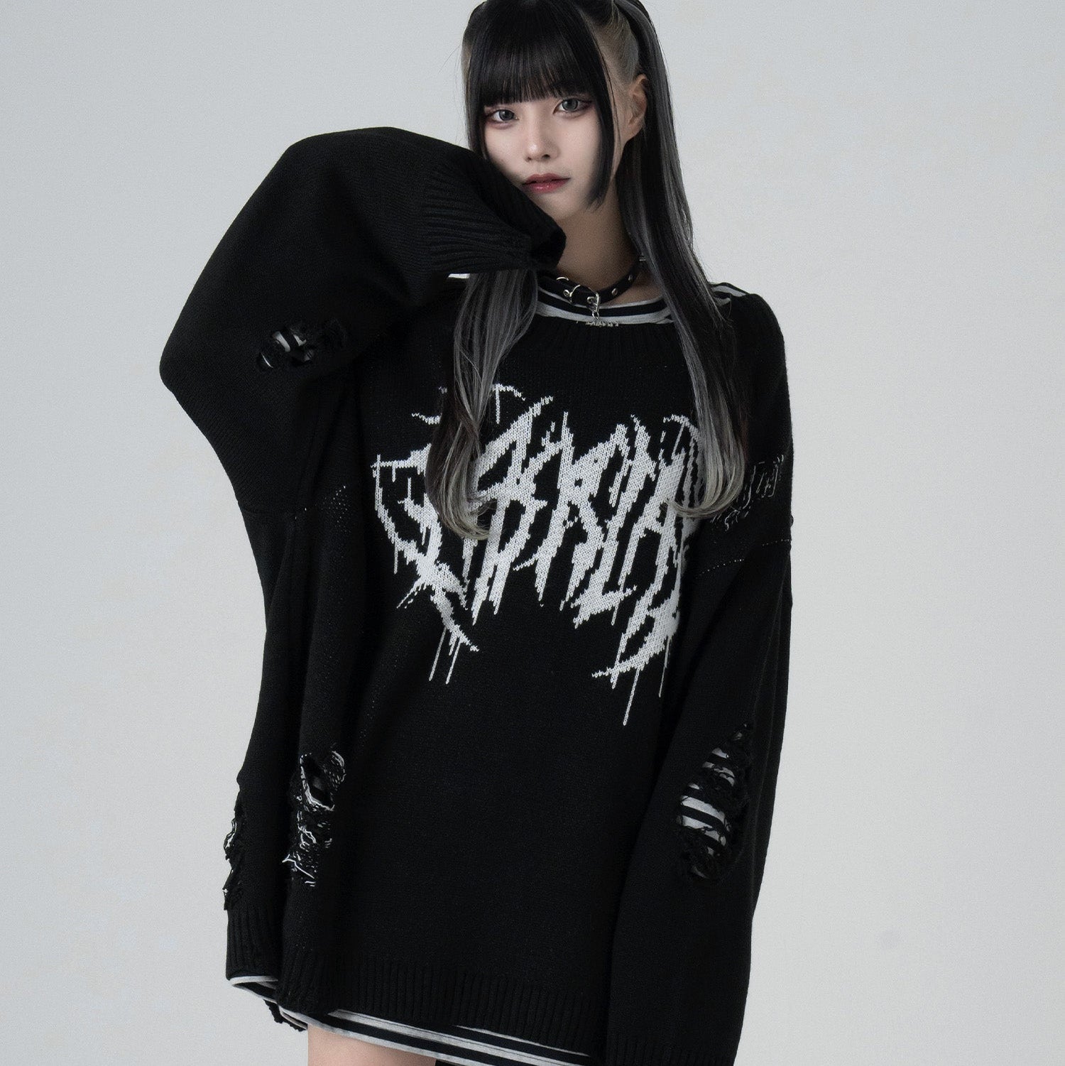 LAFARY closet シャツレイヤードニット LAFARY closet》シャツ
